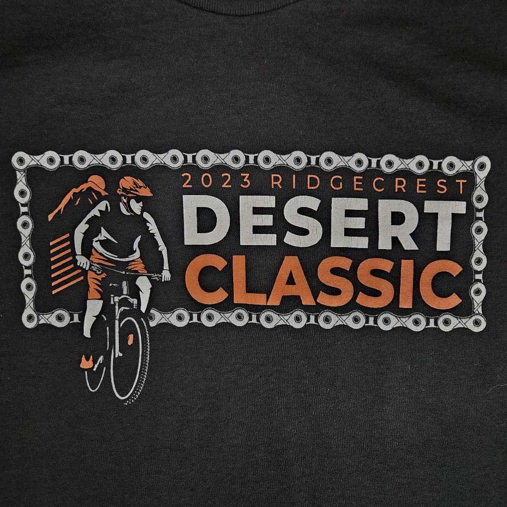 Ridgecrest Desert Classic 2023 MTB T Shirt Men’s M Black Graphic Mountain Biking - Picture 2 of 9